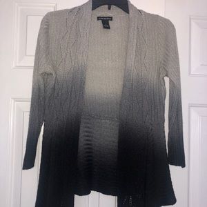 Lauren Michelle Blue and Grey Ombré Knit Cardigan